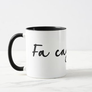 Mug bicolore - Catalan - Fa caga 2 – par OBV