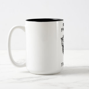 Mug Bicolore : Citation drôle sur la gestion