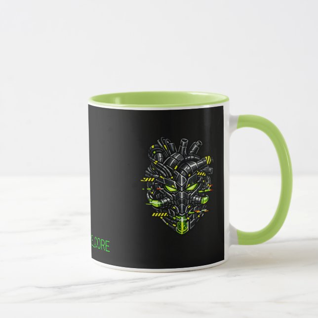 Mug bicolore Cœur Cybernétique Overclocké SYSTEM G (Droite)