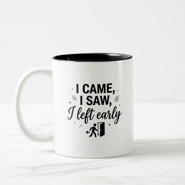 Mug bicolore Early Bird Escapes (Gauche)