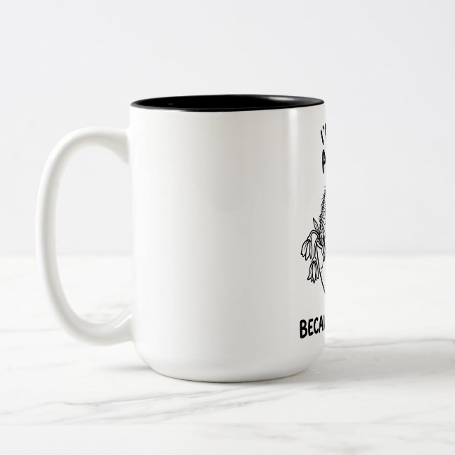 Mug Bicolore Wombat Drôle Citation Café (Gauche)