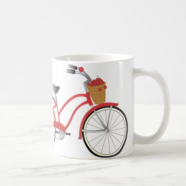 Mug Bicyclette cerise à la cerise (Droite)