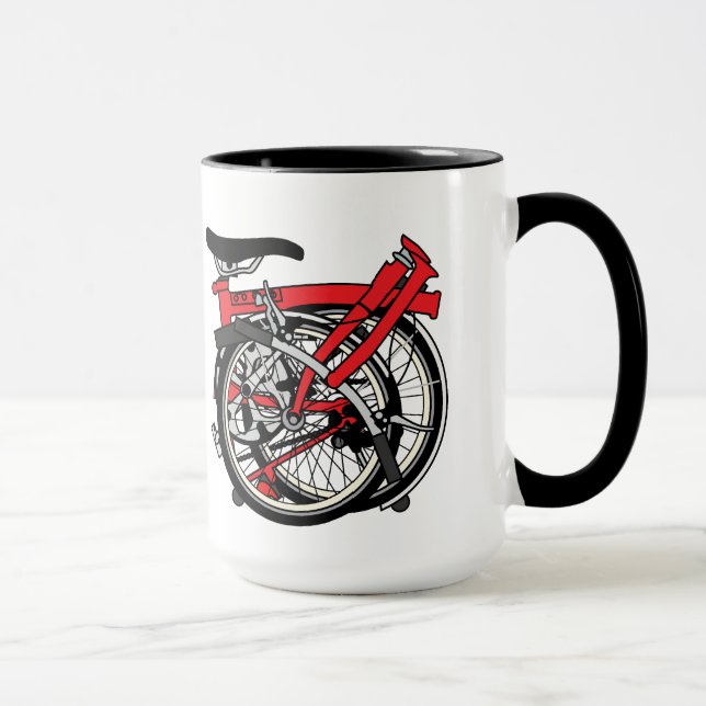 Mug Bicyclette de Brompton pliée (Droite)