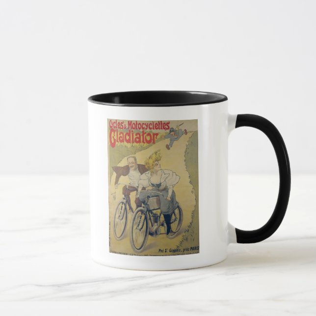 Mug Bicyclettes de gladiateur de publicité par (Droite)