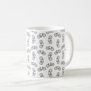 Mug Bicyclettes éparpillées Imprimer Motif PERSONNAL