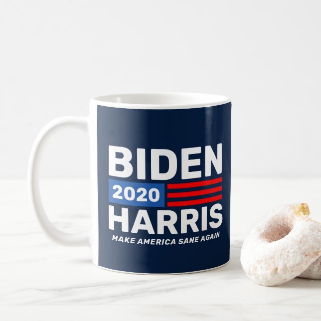 Mug Biden Harris 2020 Election Campaign Blue (Avec donut)