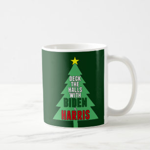Mug Biden Harris Arbre de Noël Deck the Halls