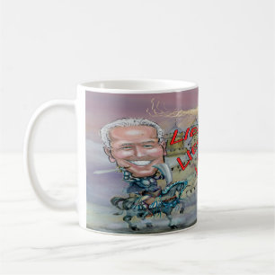 Mug Biden se défoulant de la bête des mensonges