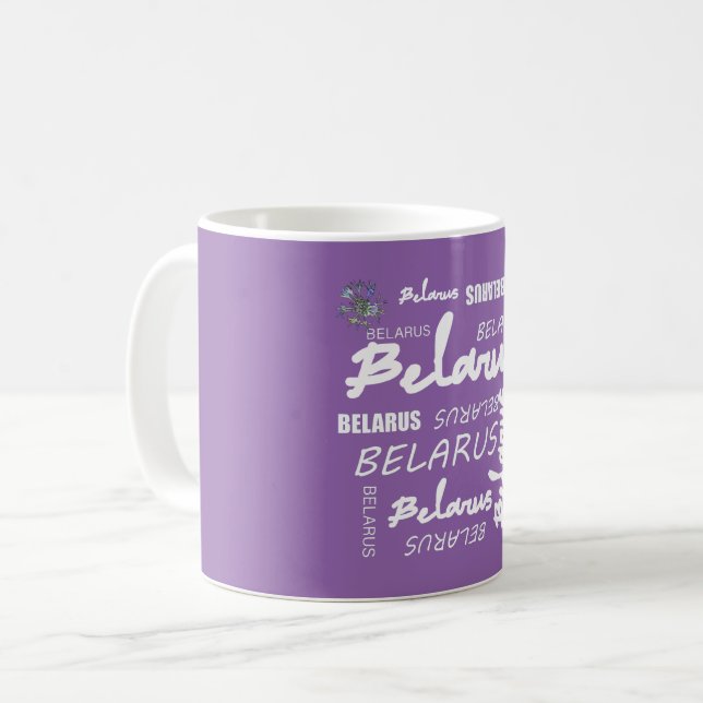 Mug Biélorussie Fleur nationale de maïs (Devant gauche)