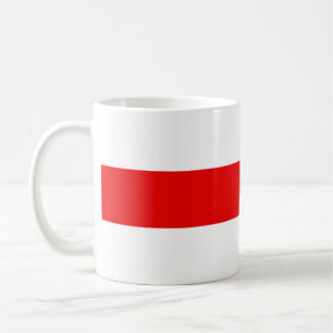 Mug Biélorussie : le symbole rouge white revolution f