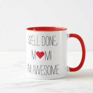 Mug Bien Fait Maman Drôle Citation Mères Jour Thé Café