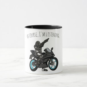Mug Bien sûr, j'écoute... Drôle de moto