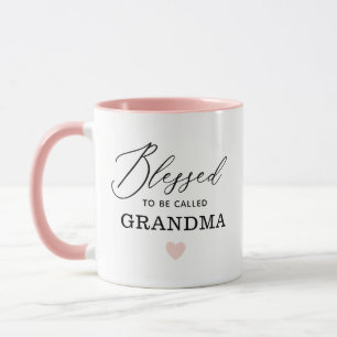 Mug Bienheureux moderne d'être appelé la fête des mama