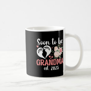 Mug Bientôt Grand-mère 2025 Fête des Mères pour le nou