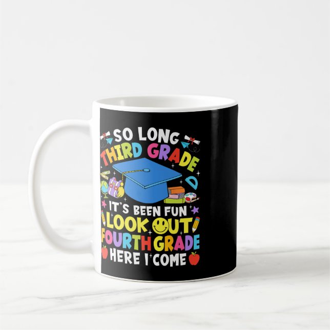 Mug Bientôt la fin de la troisième année, graduation,  (Gauche)