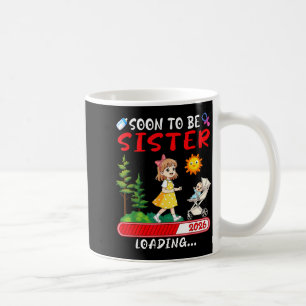 Mug Bientôt sœur 2026 Chargement Grossesse Annonce Mam