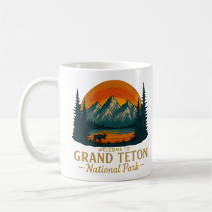 Mug Bienvenue à la broderie Grand Teton National USA