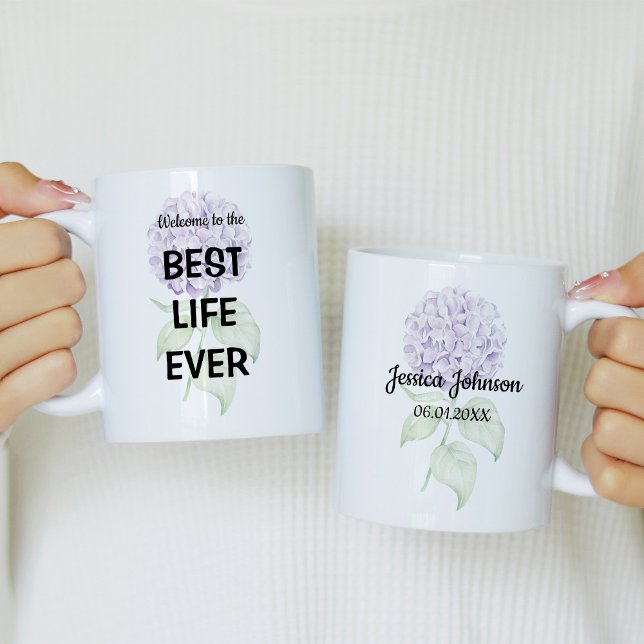 Mug Bienvenue à la meilleure vie jamais (Créateur téléchargé)