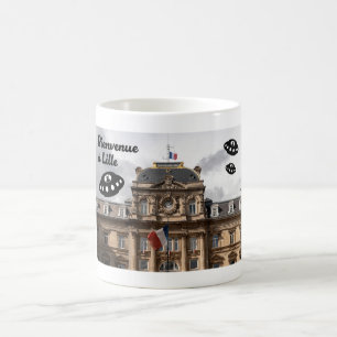 Mug Bienvenue à Lille. Les OVNI vous souhaitent la bie