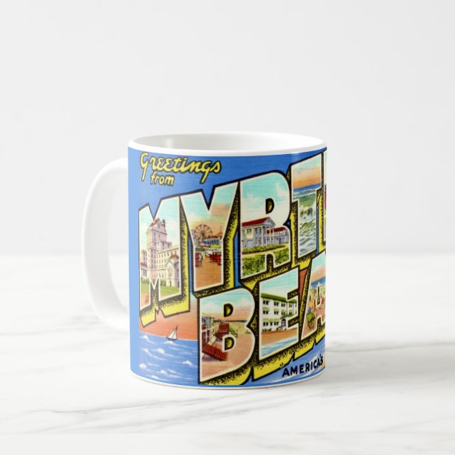 Mug Bienvenue à Myrtle Beach SC (Devant gauche)