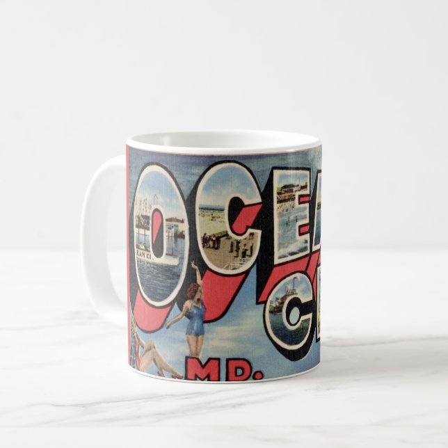 Mug Bienvenue à Ocean City MD (Devant gauche)