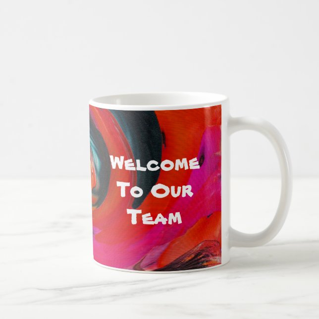 Mug Bienvenue À Team Vivid Swirled Tie Dye Nouveau Emp (Droite)