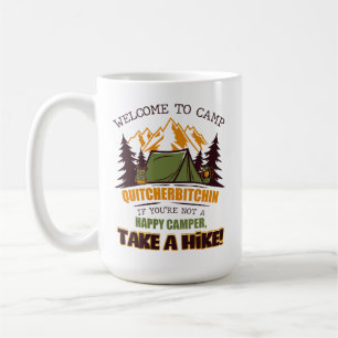 Mug Bienvenue Au Camp Quitcherbitchin Happy Camper