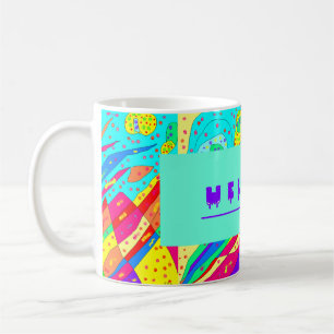 Mug Bienvenue avec la mosaïque de l'art et les mots