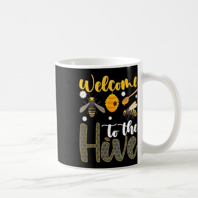 Mug Bienvenue chez l'enseignant abeille de la ruche Re (Droite)