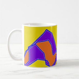 MUG BIENVENUE CONÇUE POUR VOUS PURPLE ET MUSTARD