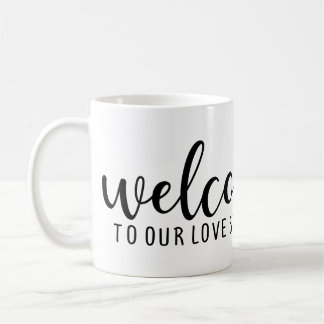 Mug bienvenue dans notre histoire d'amour