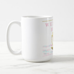 MUG BIENVENUE MAISON CONCEPTION DE TEACUP DANS LES COU