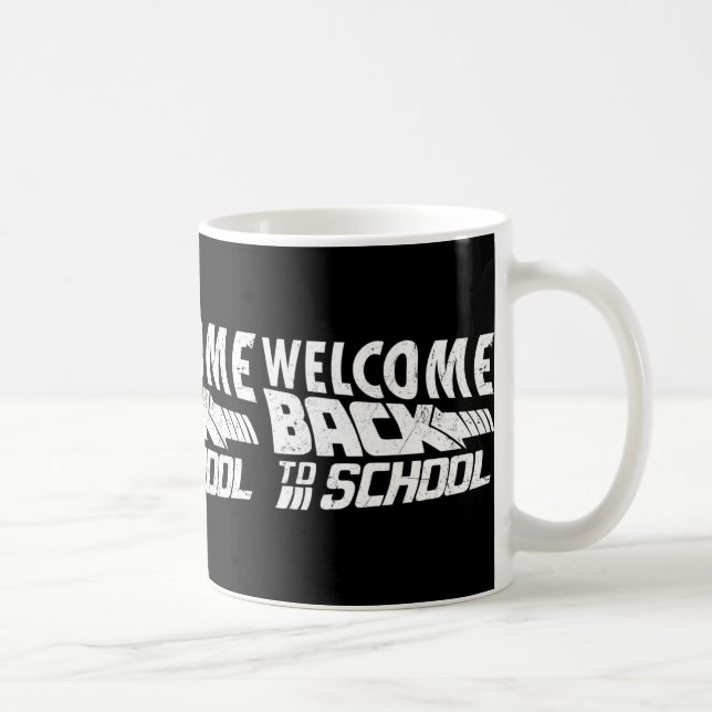 Mug Bienvenue Retour à l'école Premier jour enseignant (Droite)
