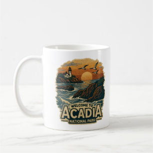 Mug Bienvenue sur le parc de la Broderie Acadia Nation