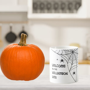 Mug Bienvenue sur le site Web de Halloween Spider