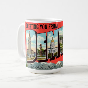 Mug Bienvenue vintage De Denver Colorado Travel