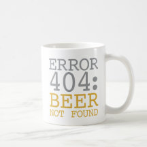 Bière de l'erreur 404 non trouvée