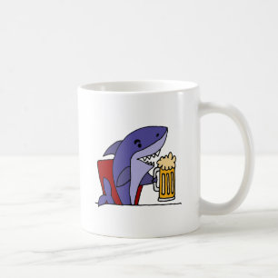 Mug Bière potable de requin drôle