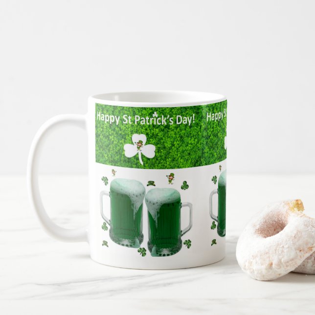 Mug Bière Saint Patrick (Avec donut)