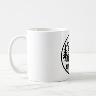 Mug Bières Après Ski et autocollant d'hiver de montagn