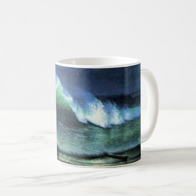 Mug Bierstadt - mer d'Emeraude, peinture d'art, (Devant droit)