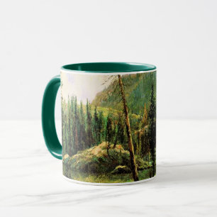 Mug Bierstadt - Montagnes de la Sierra Nevada, beaux-a