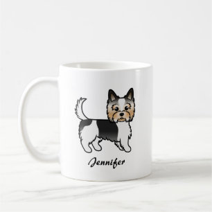 Mug Biewer Terrier Chien de Dessin Animé Mignon & Nom