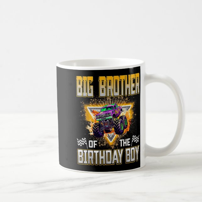 Mug Big Brother Of The Birthday Boy Monster Truck Birt (Droite)