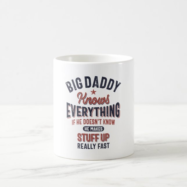 Mug Big Daddy Sait Tout | Père grand-père (Centre)