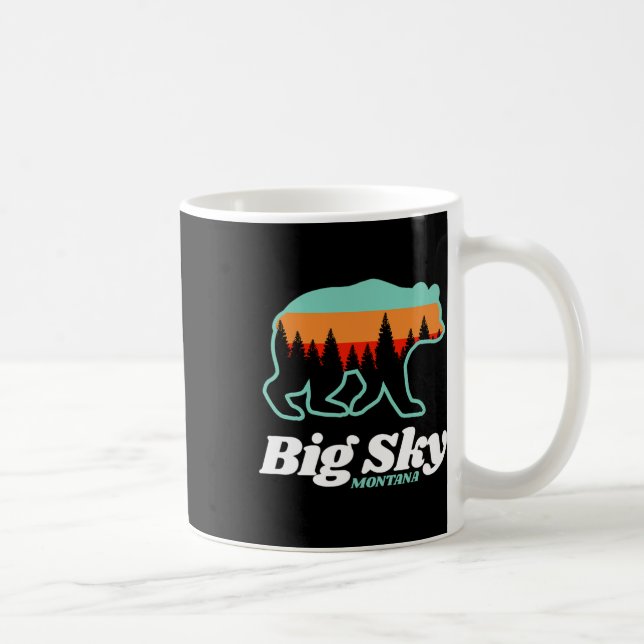 Mug Big Sky Montana Ski Snowboard Ours (Droite)