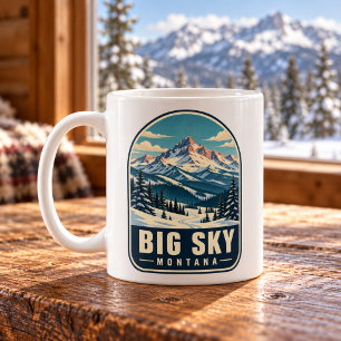 Mug Big Sky Montana Vintage Montagne