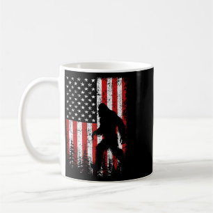 Mug Bigfoot 4 juillet Drapeau américain Patriotique Ro