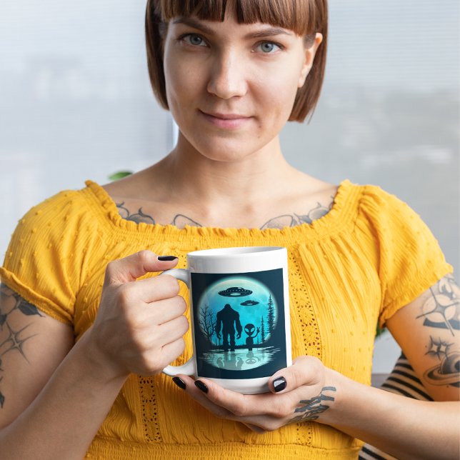 Mug Bigfoot Alien OVNI Divulgation Conspiration Don (Créateur téléchargé)