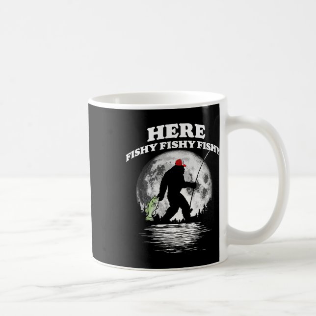 Mug Bigfoot B Night Fishing ! Ici Fishy Bquatch Sasqua (Droite)